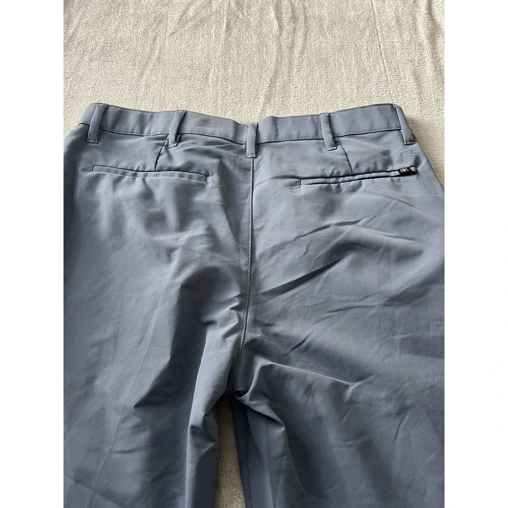 Banana Republic Mens Pants 32x32 Blue Performance Flat Front Stretch Casual